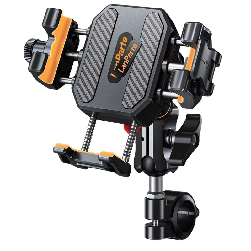 15W Wireless Charging Motorcycle Antitheft Phone Holder Mini