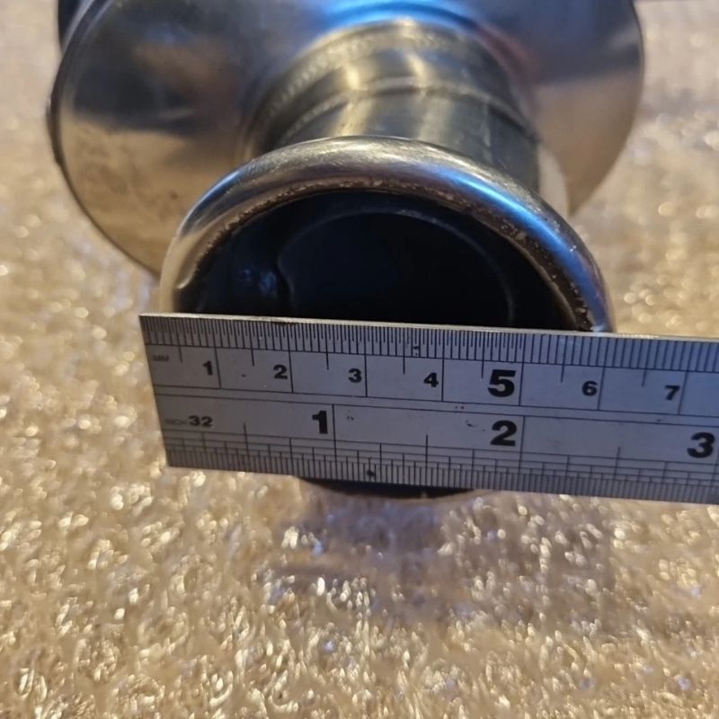 Black Widow Motorcycle Exhaust Silencer End Can 51mm Inlet Silver - Image 2